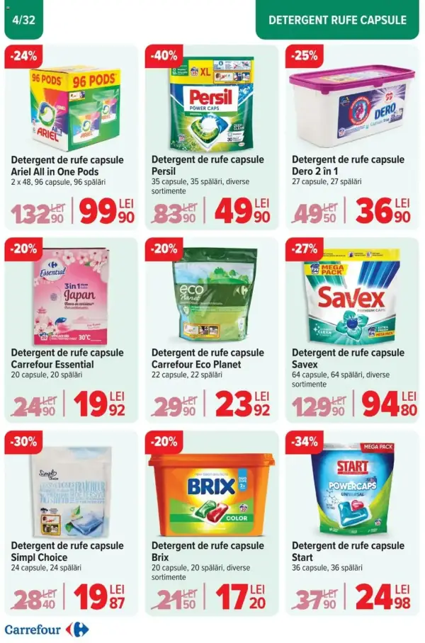 Cataloage Carrefour: Ofertă actuală din 23.10.2024 - "Catalog Curatenie" - 23-10-2024 - 05-11-2024.