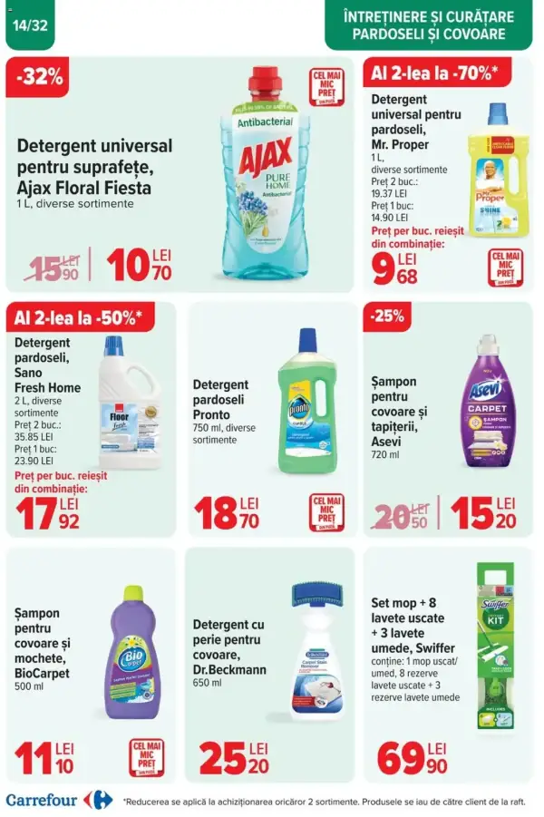 Cataloage Carrefour: Ofertă actuală din 23.10.2024 - "Catalog Curatenie" - 23-10-2024 - 05-11-2024.