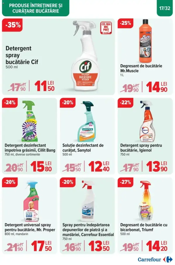 Cataloage Carrefour: Ofertă actuală din 23.10.2024 - "Catalog Curatenie" - 23-10-2024 - 05-11-2024.