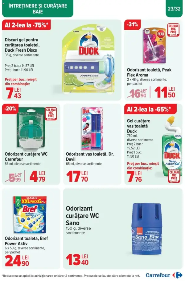 Cataloage Carrefour: Ofertă actuală din 23.10.2024 - "Catalog Curatenie" - 23-10-2024 - 05-11-2024.