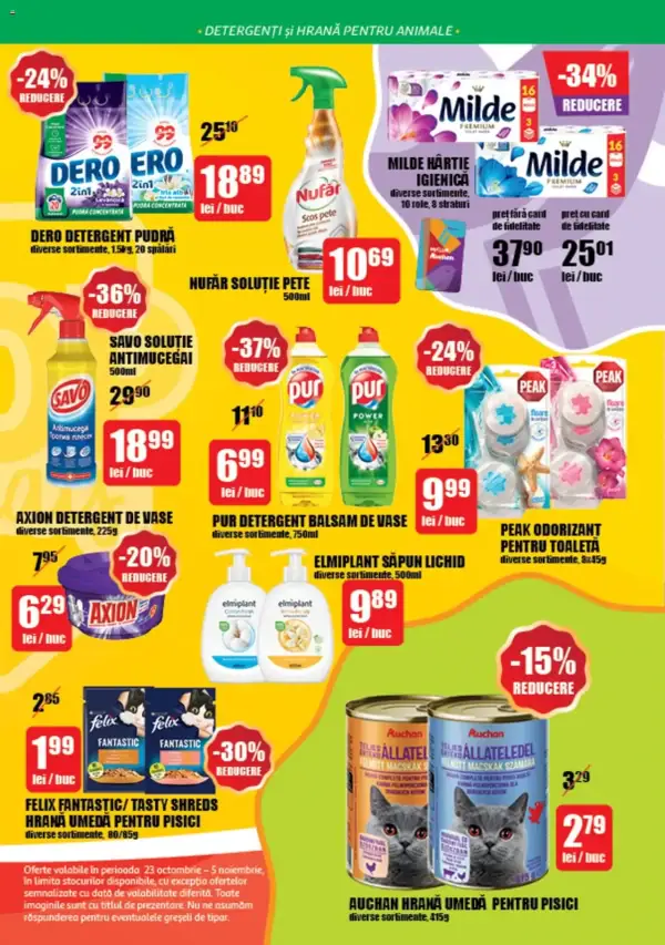 Cataloage Auchan: Ofertă actuală din 23.10.2024 - Oferte și revista - 23-10-2024 - 05-11-2024.