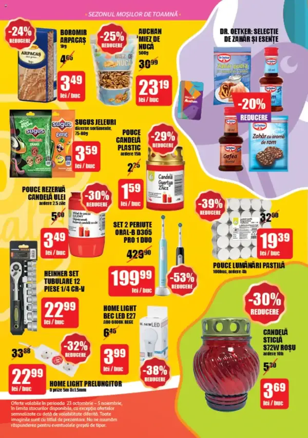 Cataloage Auchan: Ofertă actuală din 23.10.2024 - Oferte și revista - 23-10-2024 - 05-11-2024.