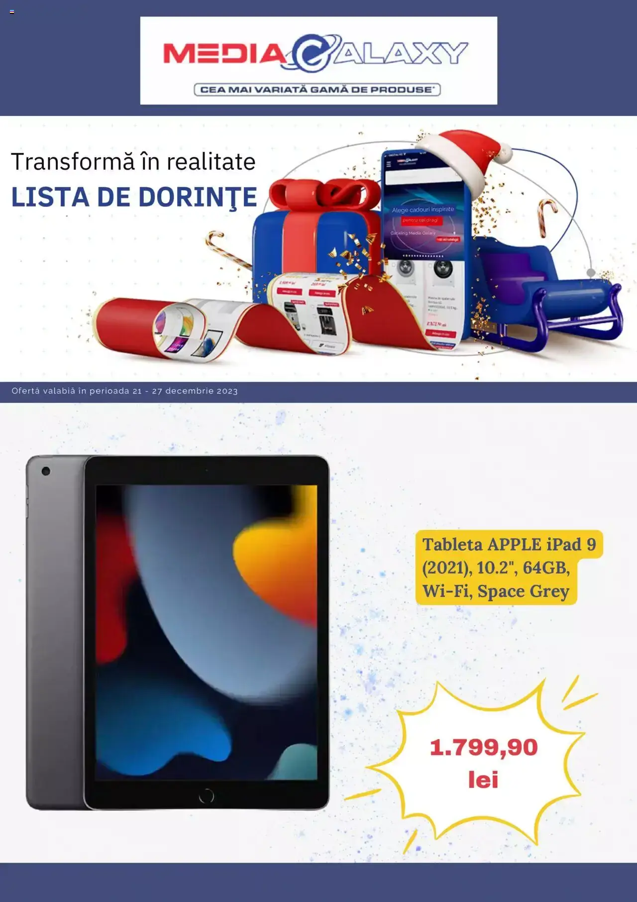 Catalog Media Galaxy Ofertă actuală din 21.12.2023 • De pe 21.12.2023