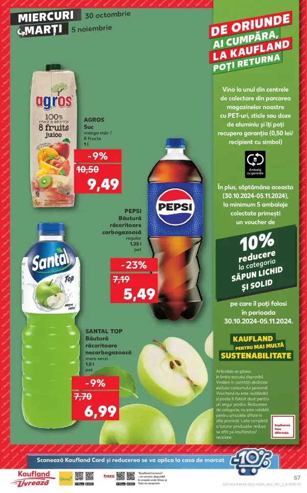 Cataloage Kaufland: Ofertă actuală din 30.10.2024 - Revista "Catalog nou Bucureşti" - 30-10-2024 - 05-11-2024.