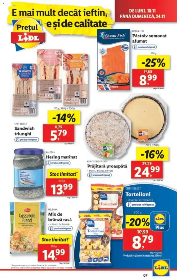 Cataloage Lidl: Ofertă actuală din 18.11.2024 - Oferta produse - 18-11-2024 - 24-11-2024.