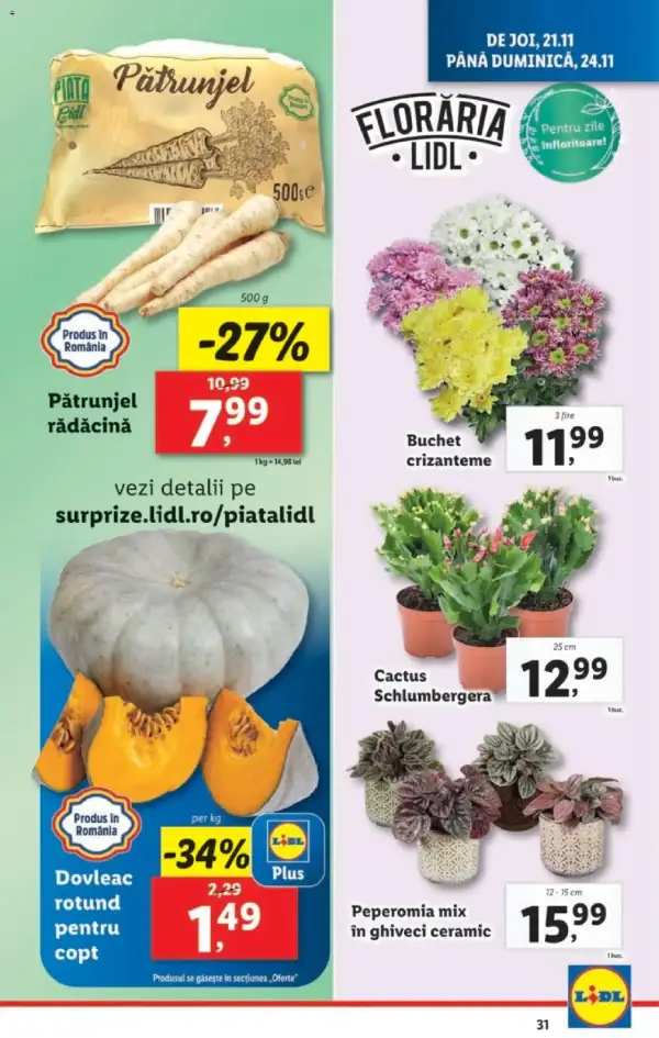 Cataloage Lidl: Ofertă actuală din 18.11.2024 - Oferta produse - 18-11-2024 - 24-11-2024.