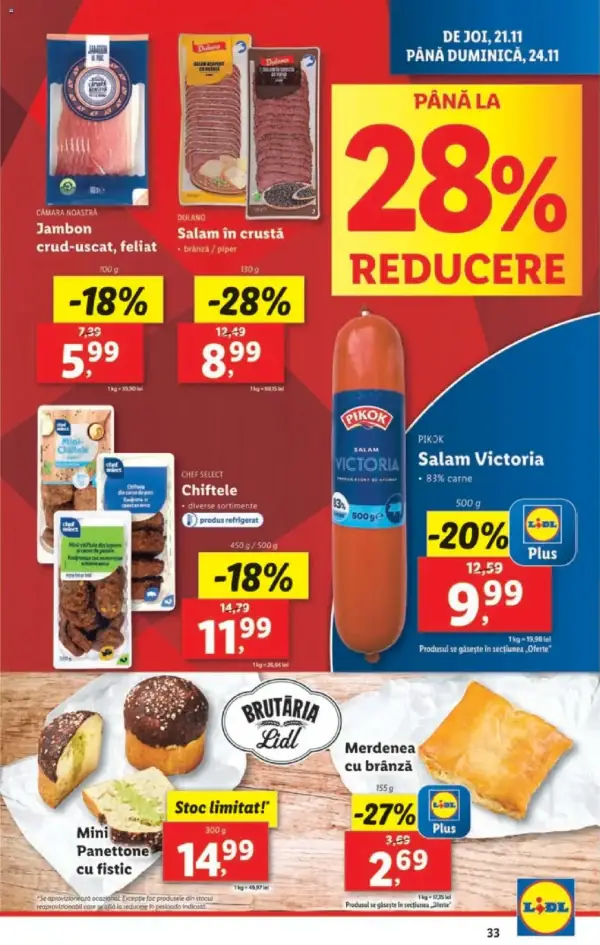 Cataloage Lidl: Ofertă actuală din 18.11.2024 - Oferta produse - 18-11-2024 - 24-11-2024.