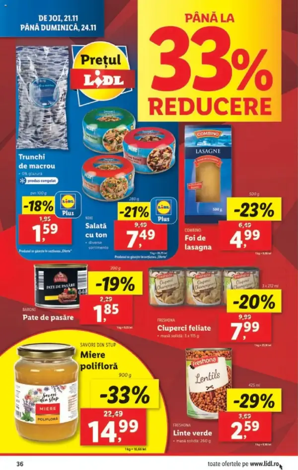 Cataloage Lidl: Ofertă actuală din 18.11.2024 - Oferta produse - 18-11-2024 - 24-11-2024.