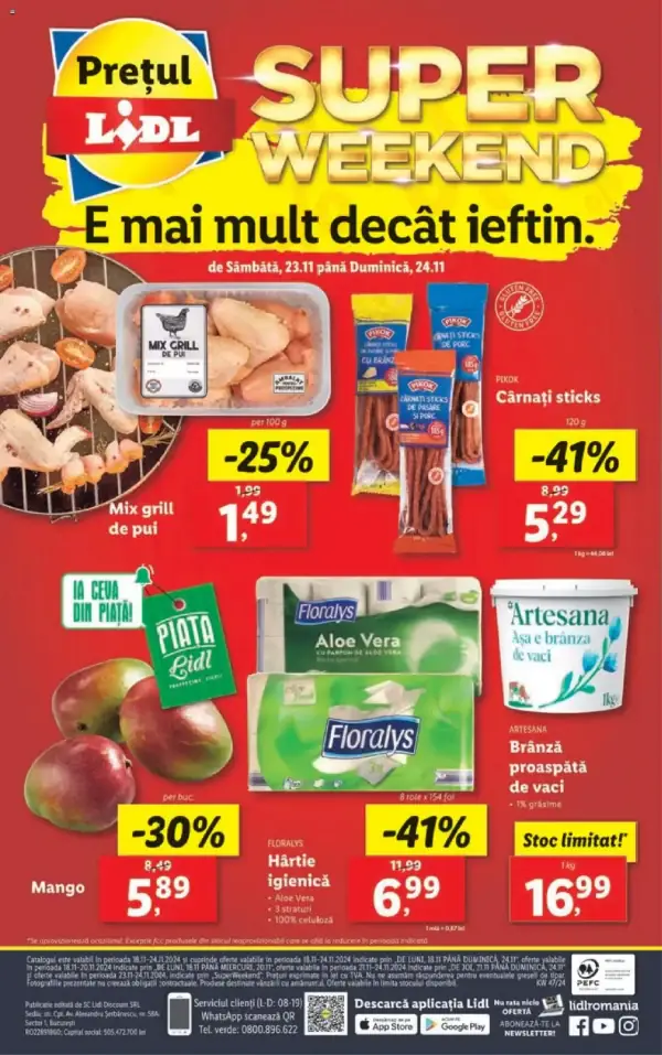 Cataloage Lidl: Ofertă actuală din 18.11.2024 - Oferta produse - 18-11-2024 - 24-11-2024.