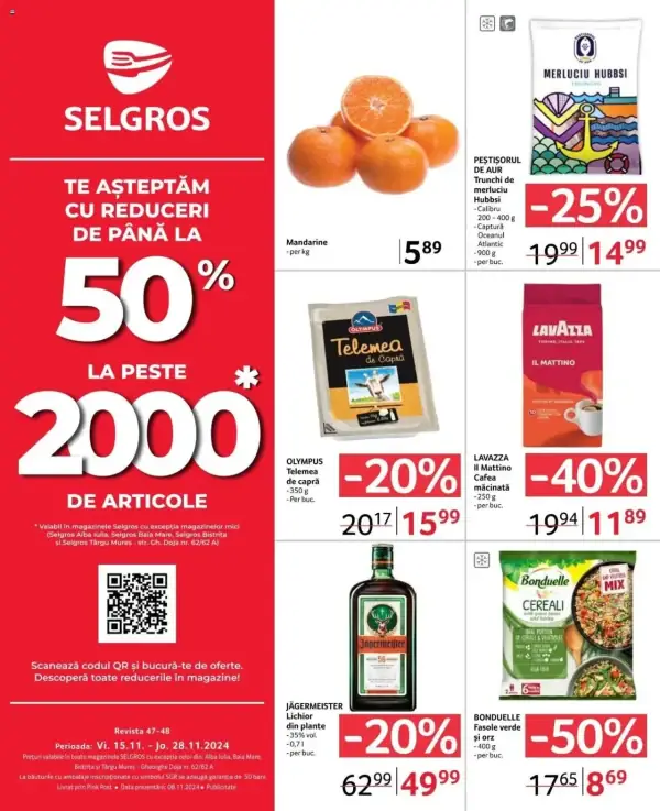 Cataloage Selgros: Ofertă actuală din 15.11.2024 - Food - 15-11-2024 - 28-11-2024.