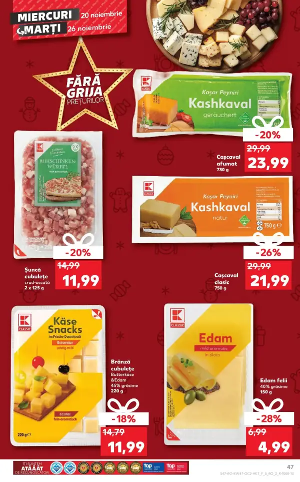 Cataloage Kaufland: Ofertă actuală din 19.11.2024 - Revista "Catalog Kaufland până în data de 24.11.2024" - 19-11-2024 - 24-11-2024.