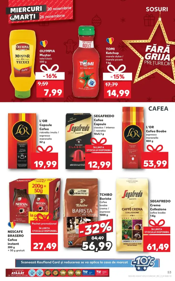 Cataloage Kaufland: Ofertă actuală din 19.11.2024 - Revista "Catalog Kaufland până în data de 24.11.2024" - 19-11-2024 - 24-11-2024.