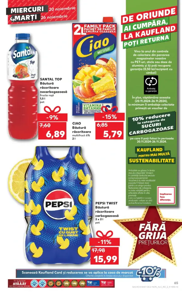 Cataloage Kaufland: Ofertă actuală din 19.11.2024 - Revista "Catalog Kaufland până în data de 24.11.2024" - 19-11-2024 - 24-11-2024.