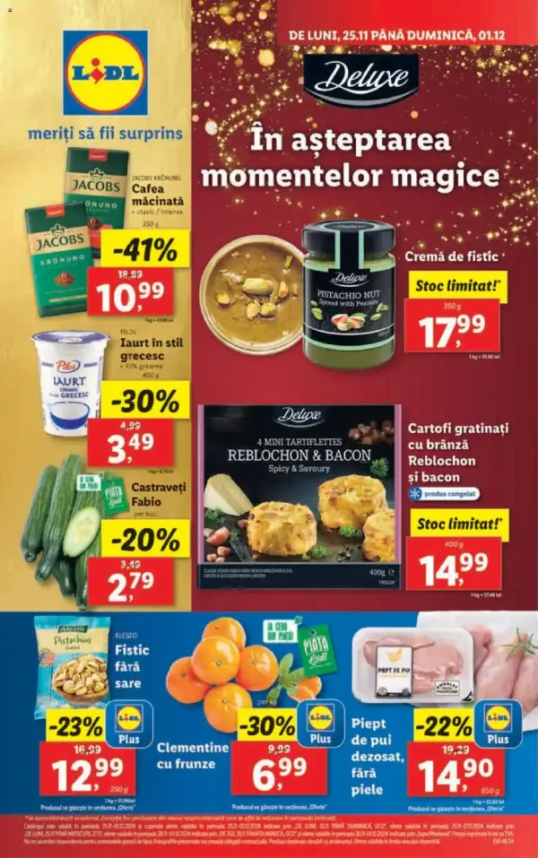 Cataloage Lidl: Ofertă actuală din 25.11.2024 - 25.11. 01.12. oferte - 25-11-2024 - 01-12-2024.