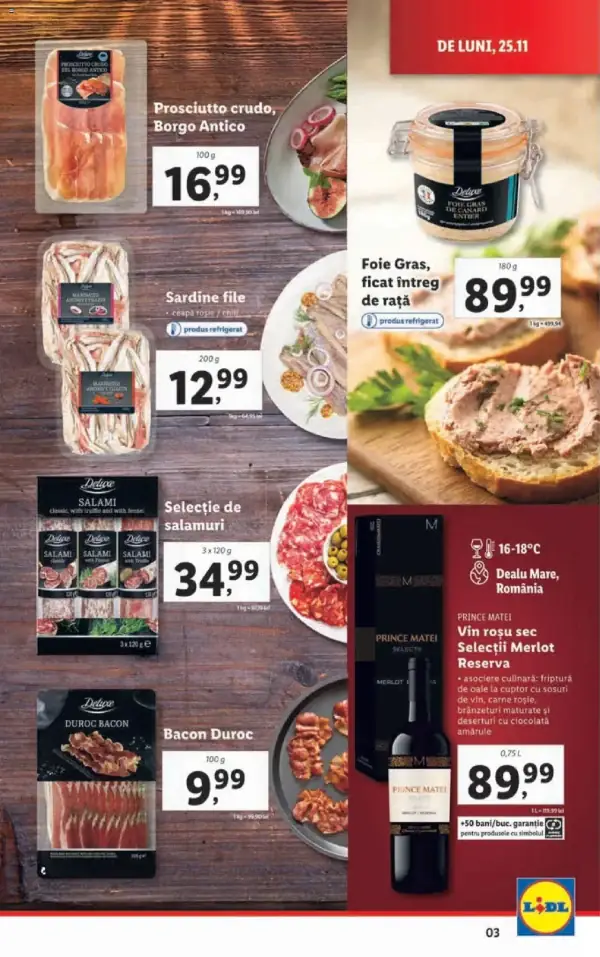 Cataloage Lidl: Ofertă actuală din 25.11.2024 - 25.11. 01.12. oferte - 25-11-2024 - 01-12-2024.