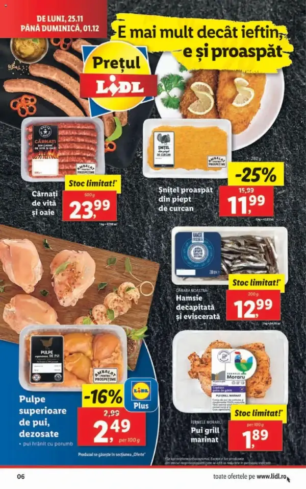 Cataloage Lidl: Ofertă actuală din 25.11.2024 - 25.11. 01.12. oferte - 25-11-2024 - 01-12-2024.