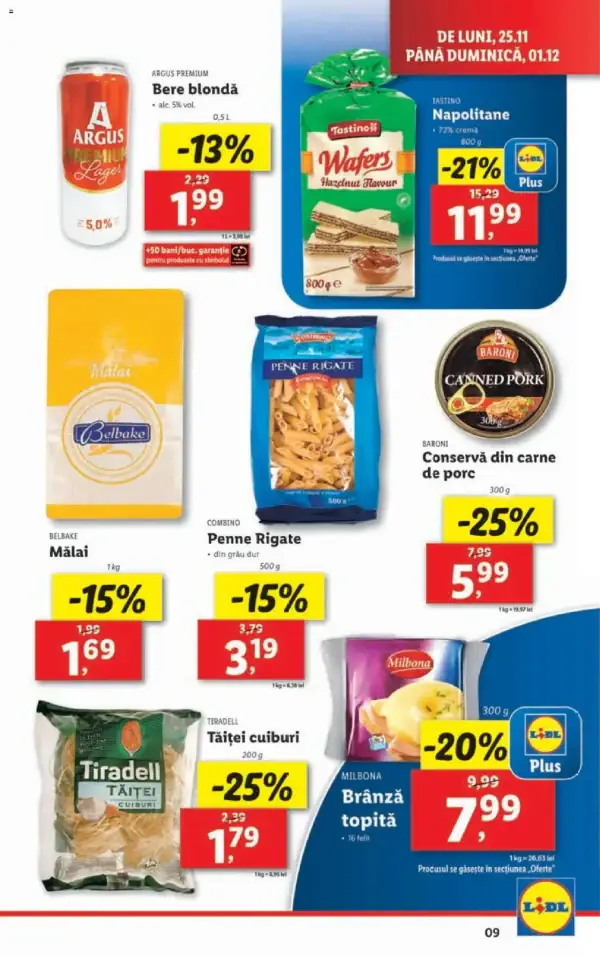 Cataloage Lidl: Ofertă actuală din 25.11.2024 - 25.11. 01.12. oferte - 25-11-2024 - 01-12-2024.