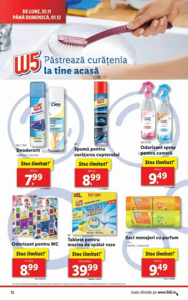 Cataloage Lidl: Ofertă actuală din 25.11.2024 - 25.11. 01.12. oferte - 25-11-2024 - 01-12-2024.