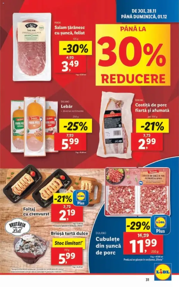 Cataloage Lidl: Ofertă actuală din 25.11.2024 - 25.11. 01.12. oferte - 25-11-2024 - 01-12-2024.