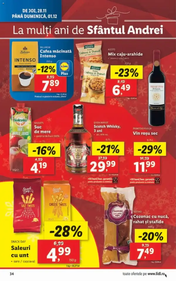 Cataloage Lidl: Ofertă actuală din 25.11.2024 - 25.11. 01.12. oferte - 25-11-2024 - 01-12-2024.