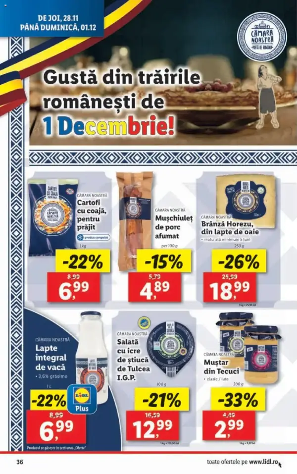 Cataloage Lidl: Ofertă actuală din 25.11.2024 - 25.11. 01.12. oferte - 25-11-2024 - 01-12-2024.