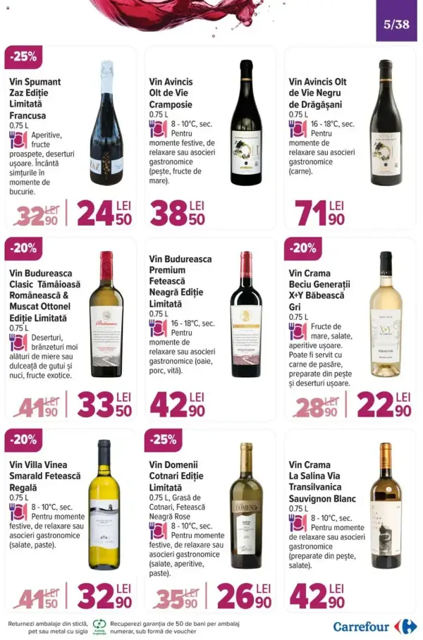 Cataloage Carrefour: Ofertă actuală din 20.11.2024 - "Catalog Special Vinuri" - 20-11-2024 - 03-12-2024.