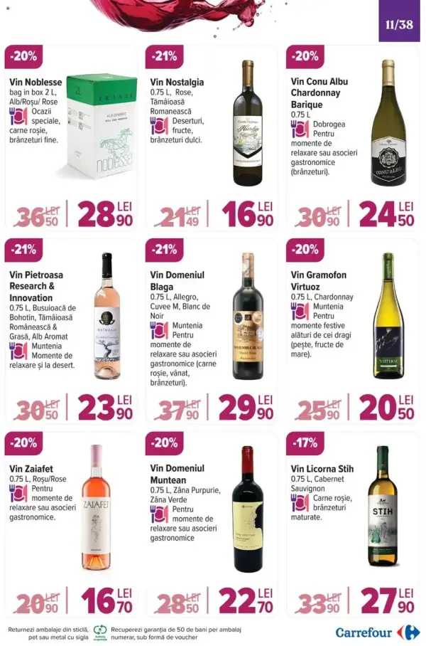 Cataloage Carrefour: Ofertă actuală din 20.11.2024 - "Catalog Special Vinuri" - 20-11-2024 - 03-12-2024.