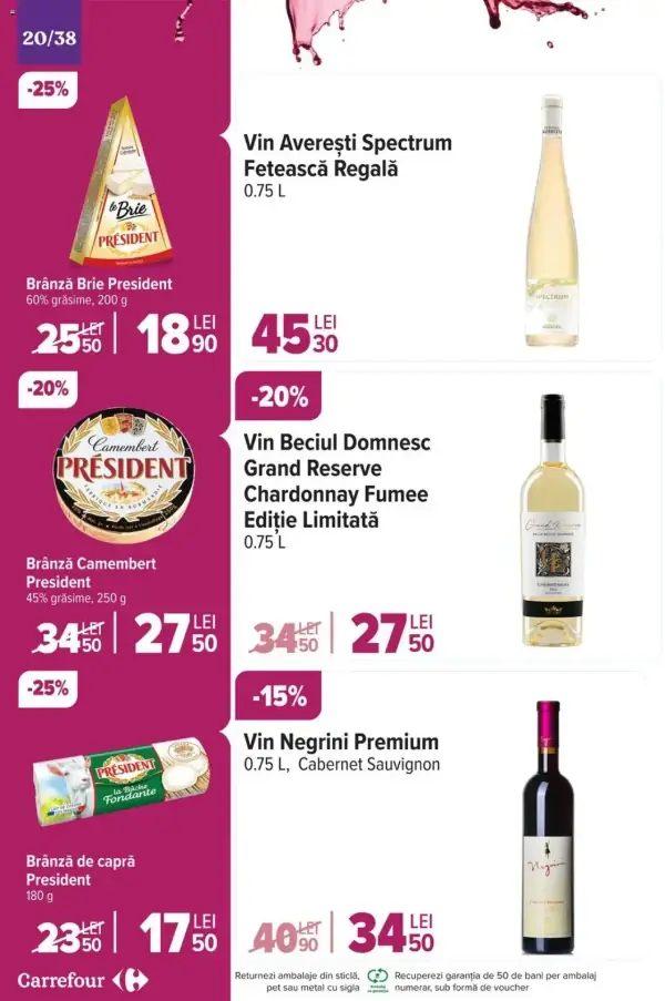 Cataloage Carrefour: Ofertă actuală din 20.11.2024 - "Catalog Special Vinuri" - 20-11-2024 - 03-12-2024.