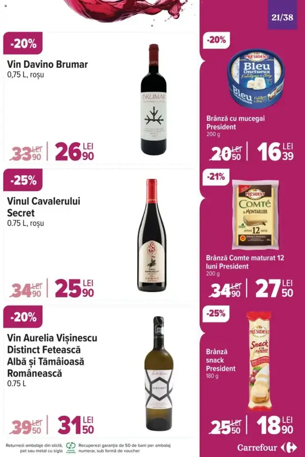 Cataloage Carrefour: Ofertă actuală din 20.11.2024 - "Catalog Special Vinuri" - 20-11-2024 - 03-12-2024.