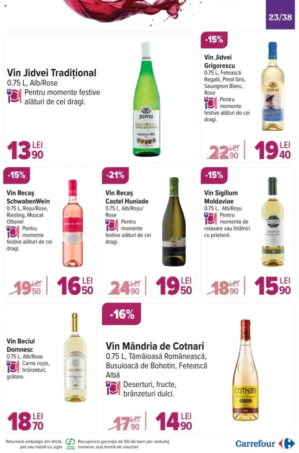 Cataloage Carrefour: Ofertă actuală din 20.11.2024 - "Catalog Special Vinuri" - 20-11-2024 - 03-12-2024.