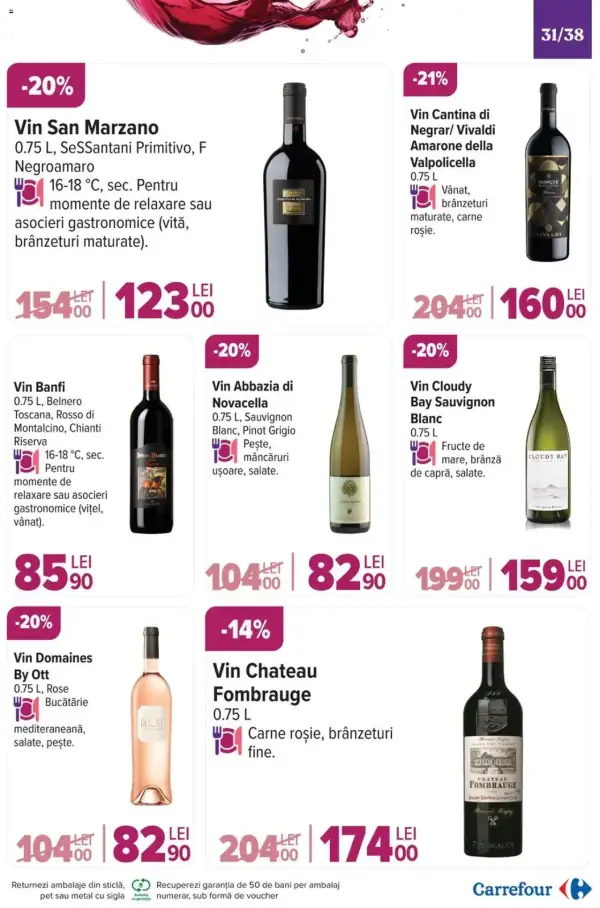 Cataloage Carrefour: Ofertă actuală din 20.11.2024 - "Catalog Special Vinuri" - 20-11-2024 - 03-12-2024.