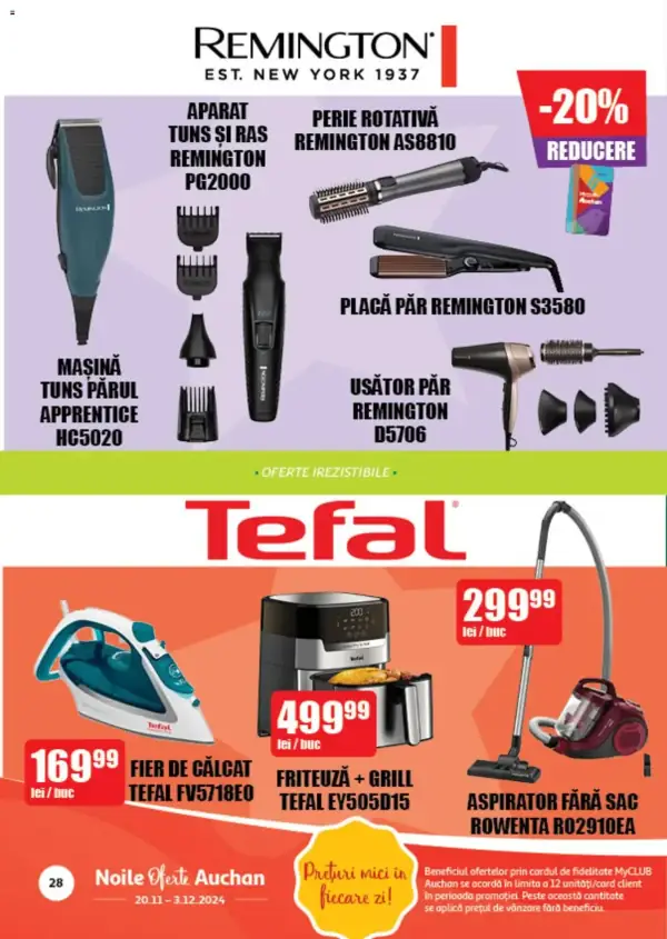 Cataloage Auchan: Ofertă actuală din 20.11.2024 - 20.11. 03.12. oferte - 20-11-2024 - 03-12-2024.