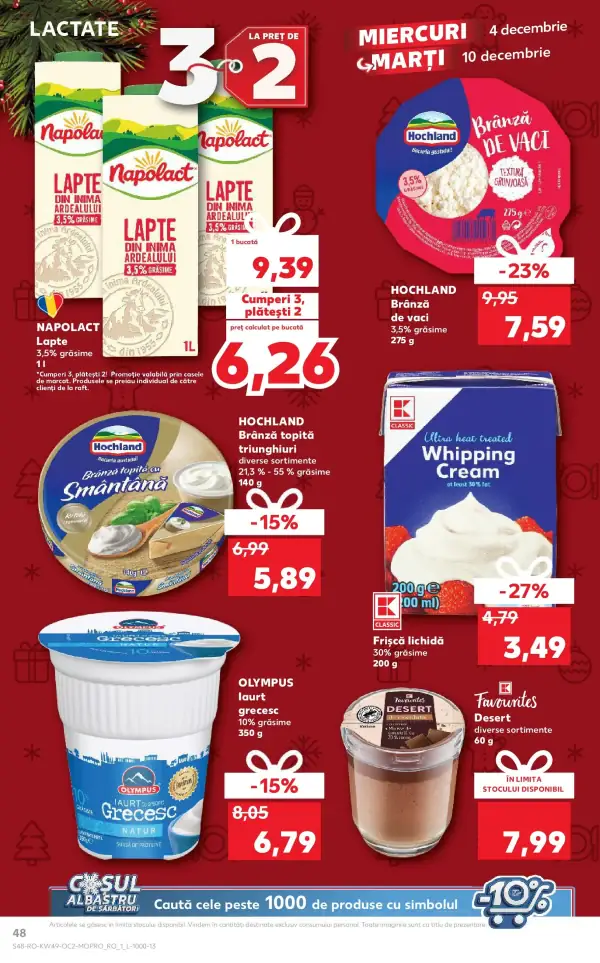 Cataloage Kaufland: Ofertă actuală din 03.12.2024 - Revista "Catalog Kaufland până în data de 08.12.2024" - 03-12-2024 - 08-12-2024.