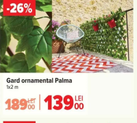 Gard ornamental Palma 1x2 m
