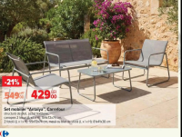 Carrefour Set mobilier "Antalya"
