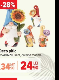 Deco pitic 115x80x200 mm, diverse modele