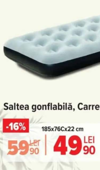Carrefour Saltea gonflabilă 185x76x22 cm