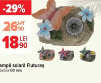 Lampă solară Fluturaș 115x55x100 mm