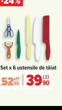 Set x 6 ustensile de tăiat