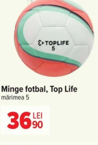 Minge fotbal, Top Life mărimea 5