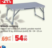 Măsuță camping 56 x 34 x 23 cm