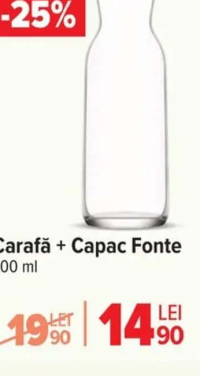 Fonte Carafă + Capac 700 ml