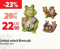 Lampă solară Broscuță 95x7x142 mm