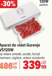 Gorenje VS120W Aparat de vidat