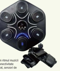 Mașină de box muzicală conține 6 pad-uri Bluetooth 5.1 sistem audio integrat senzori de lumină și un