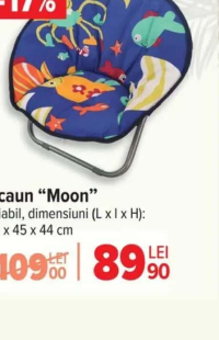 Scaun "Moon" pliabil 51 x 45 x 44 cm