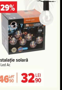 Progarden Instalație solară 10 Led Ac