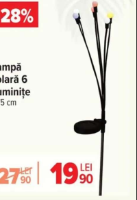Pro Garden Lampă solară 6 Luminițe H75 cm