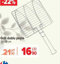 Grill dublu pește 28x28 cm