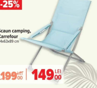 Carrefour Scaun camping, 84x63x89 cm